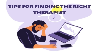 Tips for Finding the Right Therapist