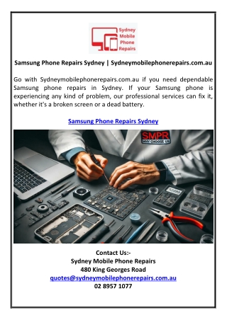 Samsung Phone Repairs Sydney | Sydneymobilephonerepairs.com.au