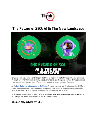 The Future of SEO – AI & The New Landscape