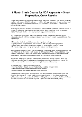 NDA_1_Month_Crash_Course