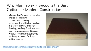 Why Marineplex Plywood is the Best Option for Modern Construction