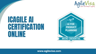 ICAgile AI Certification Online