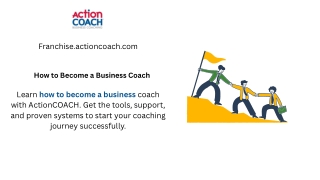 Become a business coach with ActionCOACH