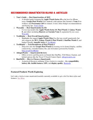 Best Smartwatch Blogs