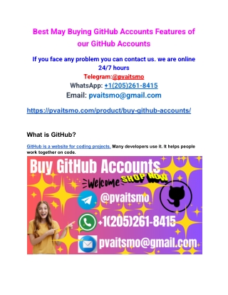 Where canTop  Easiest Ways To Buy GitHub Accounts?