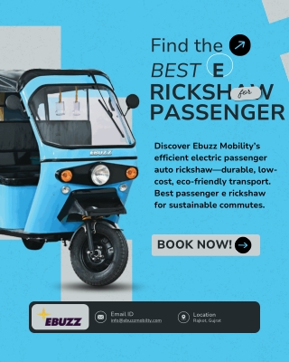Best Electric Passenger Rickshaw – Ebuzz Mobility