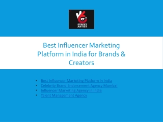 Best Influencer Marketing Platform in India for Brands & Creators