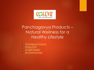 Panchagavya Products – Natural Wellness for a Healthy Lifestyle