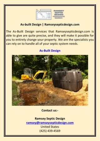 As-built Design  Ramseysepticdesign.com