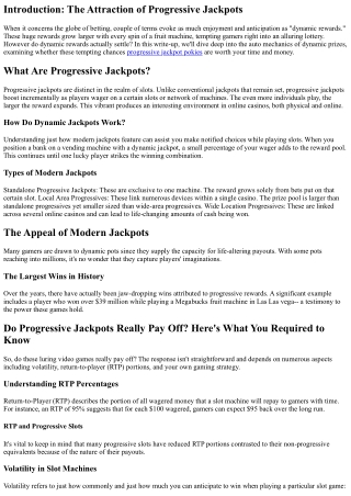 Do Progressive Jackpots Actually Pay Off? Here's What You Required to Know