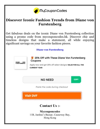 Discover Iconic Fashion Trends from Diane von Furstenberg