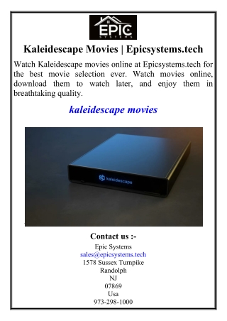 Kaleidescape Movies | Epicsystems.tech