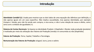 Contabilidade Social e Macroeconomia