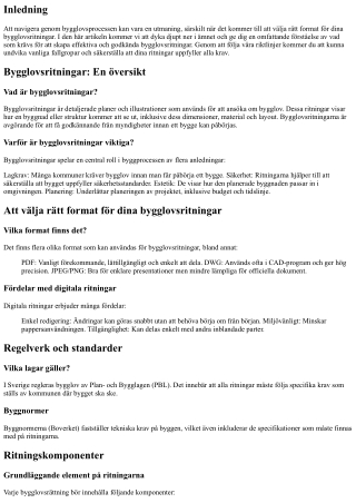 Att välja rätt format för dina bygglovsritningar