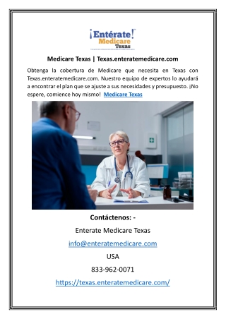 Medicare Texas | Texas.enteratemedicare.com