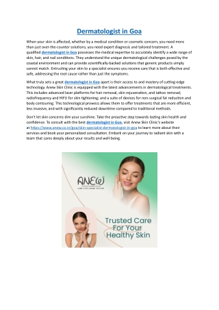 Dermatologist in Goa