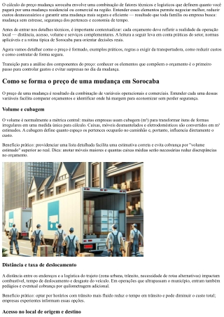 Preço mudança sorocaba: reserve agora frete rápido e seguro
