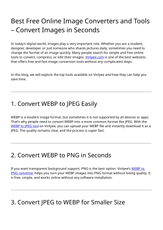 Best Free Online Image Converters and Tools – Convert Images in Seconds