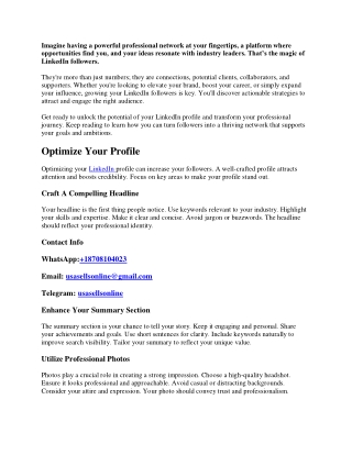 Buy LinkedIn followers