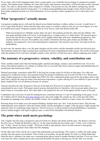 Playing Progressive Jackpots Responsibly