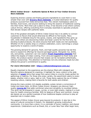 Ethnic Indian Grocer – Authentic Spices & More at Your Indian Grocery Store Adelaide