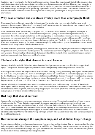 Reasons when to visit an Eye Care Professional near me for migraine-like pain an