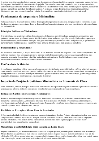 Arquitetura minimalista para transformar seu imóvel com sofisticação e espaço