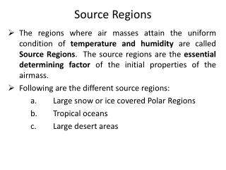 AiSource Region and Characteristics of Air Mass