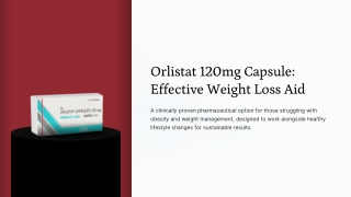 Orlistat 120mg Capsule Effective Weight Loss Aid