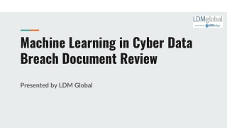 Machine Learning in Cyber Data Breach Document Review