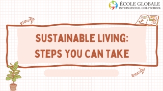 Sustainable Living Steps You Can Take