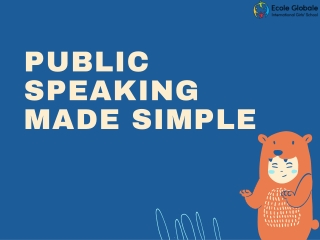 Public Speaking Made Simple