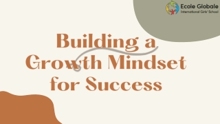 Building a Growth Mindset for Success