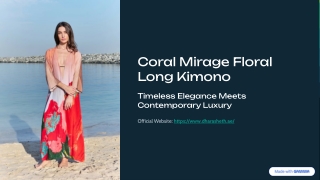 Coral Mirage Floral Sheer Short Kimono – Lightweight & Stylish Layer