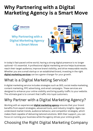 Why Partnering with a Digital Marketing Agency is a Smart Move