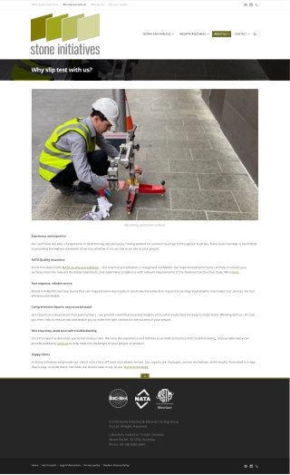 Why slip test with us