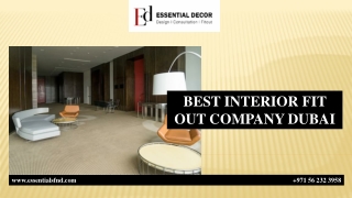 BEST INTERIOR FIT OUT COMPANY DUBAI