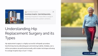 Understanding Hip Replacement Surgery and its Types