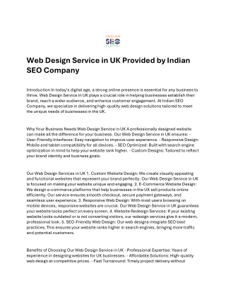 Web Design Service Uk