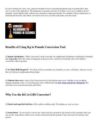 Convert-Kilograms-to-Pounds-in-Seconds-onlinenotepad.io