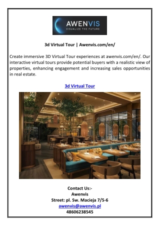 3d Virtual Tour | Awenvis.com/en/