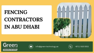 fencing contractors in abu dhabi PDf