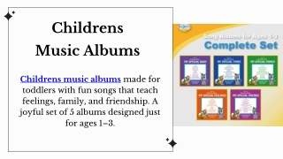 Childrens Music Albums