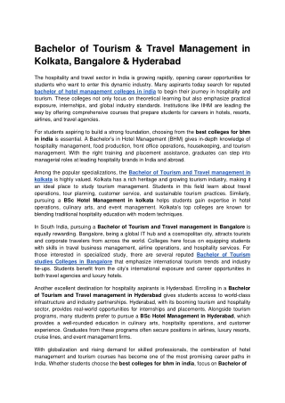 Bachelor of Tourism & Travel Management in Kolkata, Bangalore & Hyderabad.docx