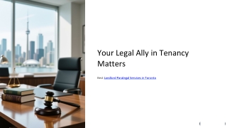 Hire a Landlord Paralegal in Toronto for Free Consultation