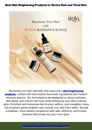 Unlocking Radiance with Skin Brightening Products and Hydrating Face Creams