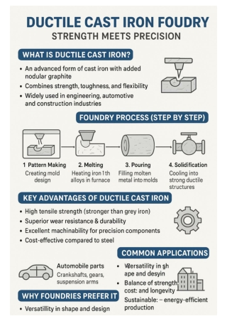Ductile Cast Iron Foundry – Process, Uses & Benefits