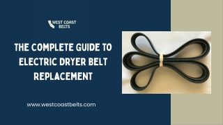 The Complete Guide to Electric Dryer Belt Replacement