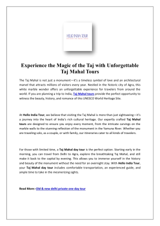 Golden Triangle Tour Packages Upto 40% Off | Hello India Tour