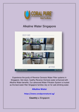Alkaline Water Singapore